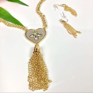 Bebe Gold & Crystal Jewelry Set